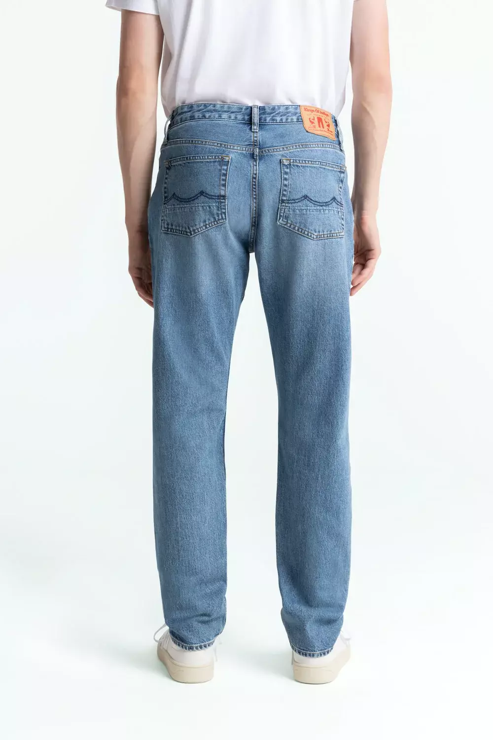 Kings Of Indigo Addo Atria Mid Used Jeans Tapered Leg Herren blau 